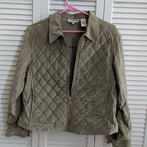 Quilted front jacket